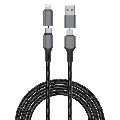 Купить WIWU Raptor Pro WI- C085 USB-A+USB-C to USB-C+ IP Cable 1.2 m  в Бишкеке